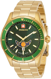 Invicta Pro Diver Zielony/Stal w odcieniu złota Ø44 mm 33464