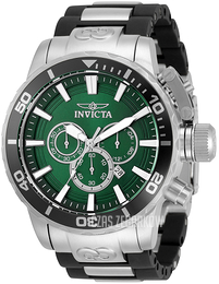 Invicta Corduba Zielony/Stal Ø52 mm 33692
