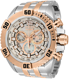 Invicta Shaq Biały/Stal w kolorze różowego złota Ø56 mm 33769
