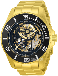 Invicta Pro Diver Szkieletowa tarczy/Stal w odcieniu złota Ø50 mm 33797
