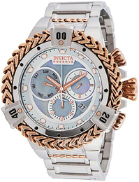 Invicta Reserve Biały/Stal w kolorze różowego złota Ø53.5 mm 33863