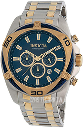 Invicta Bolt Niebieski/Stal w odcieniu złota Ø50 mm 34125