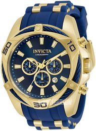 Invicta Bolt Niebieski/Stal w odcieniu złota Ø50 mm 34139