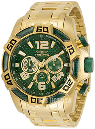 Invicta Pro Diver Zielony/Stal w odcieniu złota Ø50 mm 34156