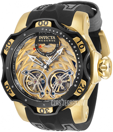 Invicta Reserve Żółte złoto/Skóra Ø52.5 mm 34472