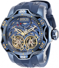 Invicta Reserve Niebieski/Skóra Ø52.5 mm 34475