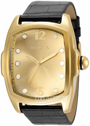 Invicta Lupah Żółte złoto/Skóra 35375
