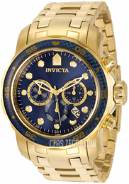Invicta Pro Diver Niebieski/Stal w odcieniu złota Ø48 mm 35397