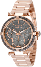Invicta Bolt Szary/Stal w kolorze różowego złota Ø36.5 mm 35830