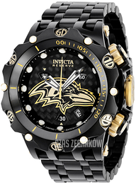 Invicta Nfl Czarny/Stal Ø51 mm 36158