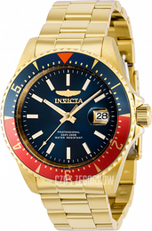 Invicta Pro Diver Niebieski/Stal w odcieniu złota Ø44 mm 36792