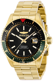 Invicta Pro Diver Czarny/Stal w odcieniu złota Ø44 mm 36793