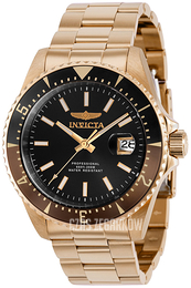 Invicta Pro Diver Czarny/Stal w kolorze różowego złota Ø44 mm 36796