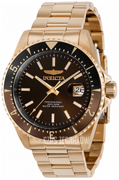 Invicta Pro Diver Brązowy/Stal w kolorze różowego złota Ø44 mm 36797
