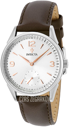 Invicta Vintage Srebrny/Skóra Ø34 mm 37077