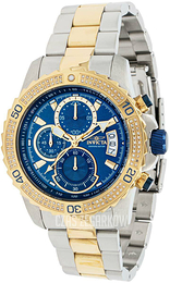 Invicta Pro Diver Niebieski/Stal w odcieniu złota Ø45 mm 38001