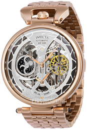 Invicta Objet D Art Srebrny/Stal w kolorze różowego złota Ø46 mm 38387