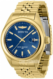 Invicta Aviator Niebieski/Stal w odcieniu złota Ø38 mm 38425