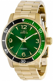 Invicta Specialty Zielony/Stal w odcieniu złota Ø45 mm 38523