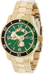 Invicta Specialty Zielony/Stal w odcieniu złota Ø45 mm 38551