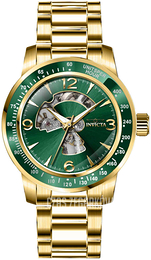 Invicta Specialty Zielony/Stal w odcieniu złota Ø45 mm 38557