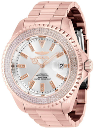 Invicta Pro Diver Srebrny/Stal w kolorze różowego złota Ø47 mm 38855