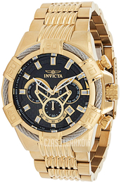 Invicta Bolt Czarny/Stal w odcieniu złota Ø52 mm 38953