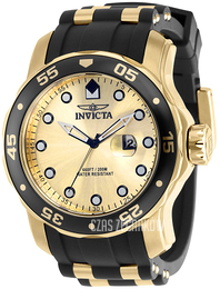 Invicta Pro Diver Żółte złoto/Stal w odcieniu złota Ø48 mm 39412
