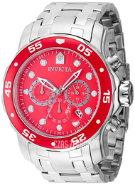 Invicta Pro Diver Czerwony/Stal Ø48 mm 40192