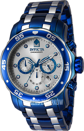 Invicta Pro Diver Srebrny/Stal Ø48 mm 40923