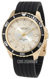 Invicta Srebrny/Guma Ø45 mm 43891