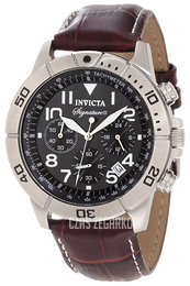 Invicta Signature Czarny/Skóra Ø43.5 mm 7281