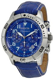 Invicta Signature Niebieski/Skóra Ø43 mm 7282