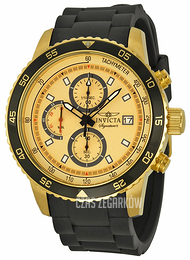 Invicta Signature Żółte złoto/Guma Ø45 mm 7398