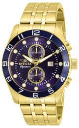 Invicta Signature II Niebieski/Stal w odcieniu złota Ø45 mm 7450