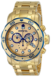 Invicta Pro Diver Żółte złoto/Stal w odcieniu złota Ø48 mm 80069