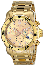 Invicta Pro Diver Żółte złoto/Stal w odcieniu złota Ø48 mm 80071