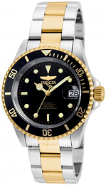 Invicta Pro Diver Czarny/Stal w odcieniu złota Ø43 mm 8927OBXL