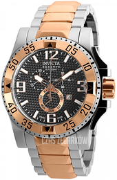Invicta Excursion Czarny/Stal w kolorze różowego złota Ø49.5 mm 90048