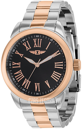 Invicta I By Invicta Czarny/Stal w kolorze różowego złota Ø45 mm IBI36477