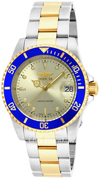 Invicta Pro Diver Żółte złoto/Stal w odcieniu złota Ø40 mm ILE8928OBA