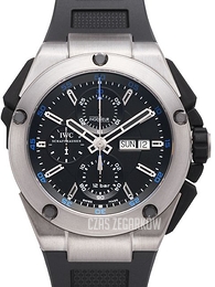 IWC Ingenieur Double Chronograph Czarny/Guma Ø45 mm IW376501