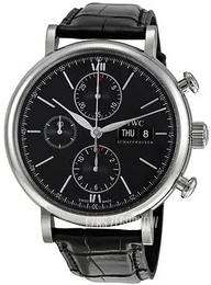 IWC Portofino Czarny/Skóra Ø42 mm IW391002