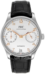 IWC Portuguese Srebrny/Skóra Ø42.3 mm IW500704