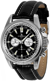 Jacques Lemans Liverpool Czarny/Skóra Ø44 mm 1-1117.1AN