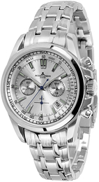 Jacques Lemans Liverpool Srebrny/Stal Ø44 mm 1-1117.1FN
