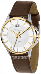 Jacques Lemans Sydney Srebrny/Skóra Ø42 mm 1-1540H