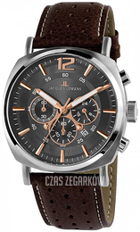 Jacques Lemans Lugano Szary/Skóra 1-1645H