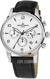 Jacques Lemans London Biały/Skóra Ø40 mm 1-1654.2ZB