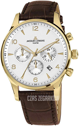 Jacques Lemans London Biały/Skóra Ø40 mm 1-1654.2ZD